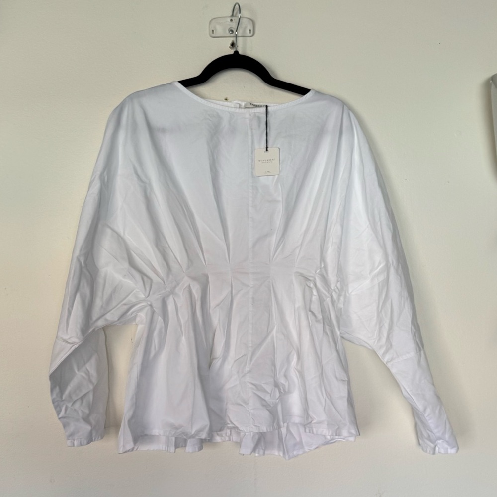 Beaumont Organic White Blouse NWT
